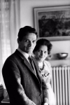 Pier Paolo Pasolini con la madre, 1962