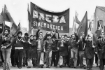 Alberto Roveri, manifestazione degli operai metalmeccanici della Breda, Milano 1975
