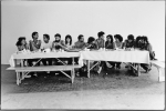 Reggio Calabria 1985, la pausa pranzo della cooperativa degli imbianchini
