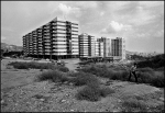 Il Poligono Valle Hebron visto dall’attuale Ronda de Dalt, all’altezza della Calle Pare Mariana, Barcellona 1967-1972